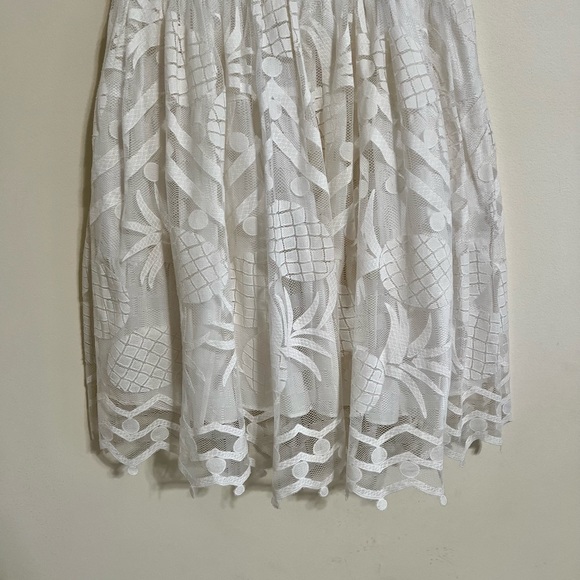 NWT Anthropologie Maeve Pina White Lace Dress Sz 8 - Picture 5 of 7